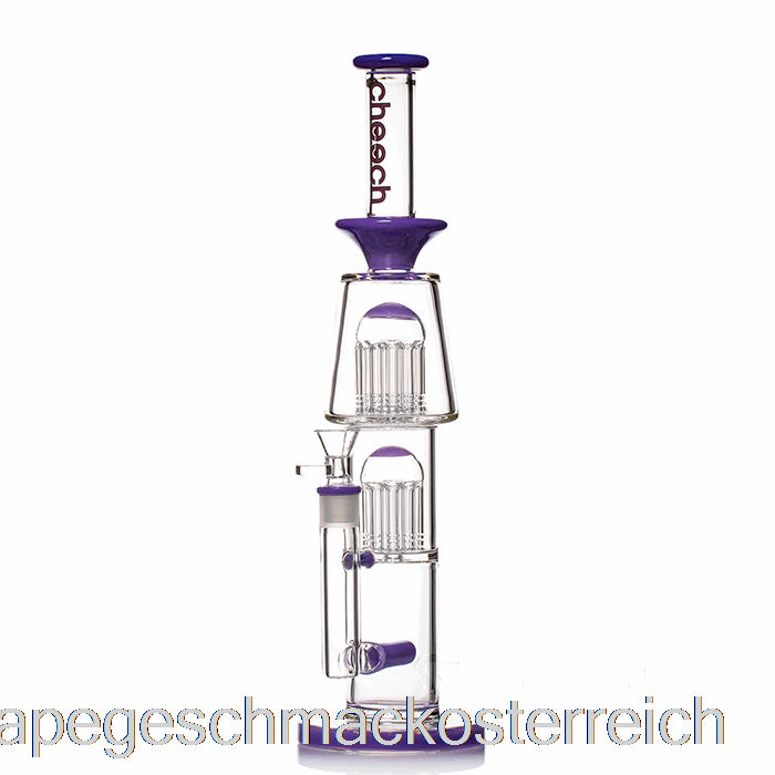 Cheech Glass Dual Tree Inline Bong Purple Vape Geschmack
